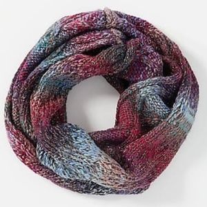 J JILL Purple Blue Shimmering Ombre Infinity Scarf
